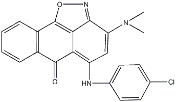 5-(4-chloroanilino)-3-(dimethylamino)-6H-anthra[1,9-cd]isoxazol-6-one Structure