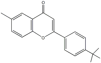 2-(4-tert-butylphenyl)-6-methyl-4H-chromen-4-one Structure