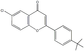 2-(4-tert-butylphenyl)-6-chloro-4H-chromen-4-one Structure