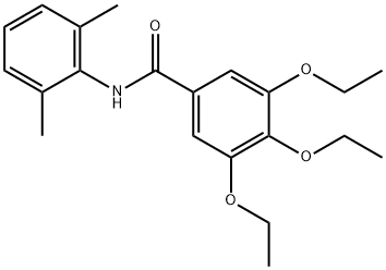 N-(2,6-dimethylphenyl)-3,4,5-triethoxybenzamide 구조식 이미지