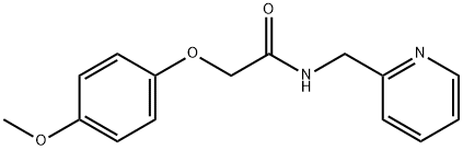 2-(4-methoxyphenoxy)-N-(2-pyridinylmethyl)acetamide 구조식 이미지