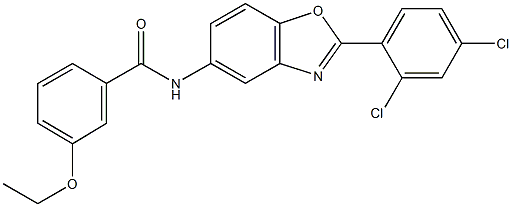 N-[2-(2,4-dichlorophenyl)-1,3-benzoxazol-5-yl]-3-ethoxybenzamide 구조식 이미지