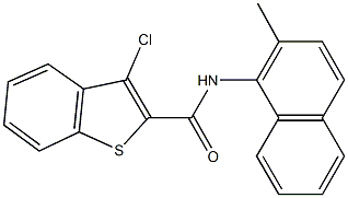 3-chloro-N-(2-methyl-1-naphthyl)-1-benzothiophene-2-carboxamide Structure