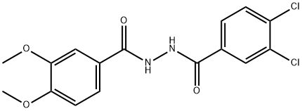 N'-(3,4-dichlorobenzoyl)-3,4-dimethoxybenzohydrazide 구조식 이미지