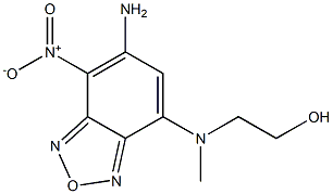 2-[{6-amino-7-nitro-2,1,3-benzoxadiazol-4-yl}(methyl)amino]ethanol 구조식 이미지