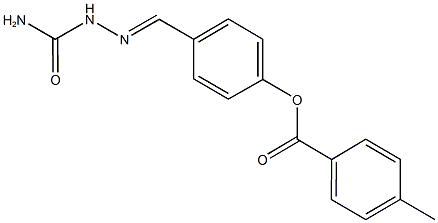 4-[2-(aminocarbonyl)carbohydrazonoyl]phenyl 4-methylbenzoate Structure