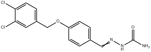 4-[(3,4-dichlorobenzyl)oxy]benzaldehyde semicarbazone 구조식 이미지