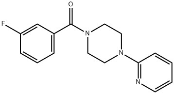 1-(3-fluorobenzoyl)-4-(2-pyridinyl)piperazine 구조식 이미지