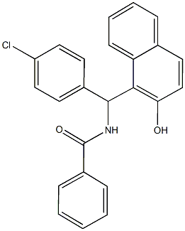 N-[(4-chlorophenyl)(2-hydroxynaphthalen-1-yl)methyl]benzamide 구조식 이미지