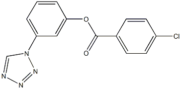 3-(1H-tetraazol-1-yl)phenyl 4-chlorobenzoate 구조식 이미지