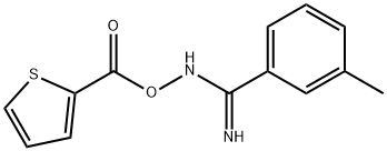 3-methyl-N'-[(2-thienylcarbonyl)oxy]benzenecarboximidamide 구조식 이미지