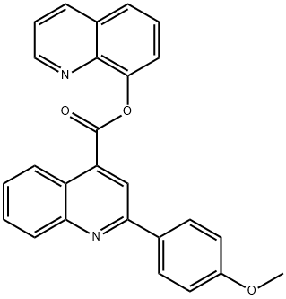 8-quinolinyl 2-(4-methoxyphenyl)-4-quinolinecarboxylate 구조식 이미지