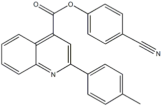 4-cyanophenyl 2-(4-methylphenyl)-4-quinolinecarboxylate Structure