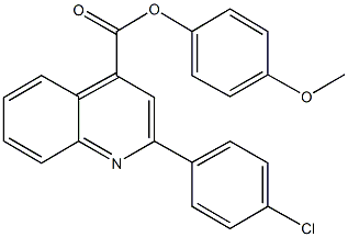 4-methoxyphenyl 2-(4-chlorophenyl)-4-quinolinecarboxylate 구조식 이미지