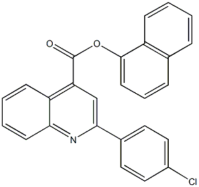 1-naphthyl 2-(4-chlorophenyl)-4-quinolinecarboxylate 구조식 이미지