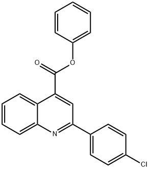 phenyl 2-(4-chlorophenyl)-4-quinolinecarboxylate 구조식 이미지