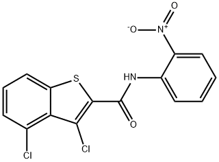 3,4-dichloro-N-{2-nitrophenyl}-1-benzothiophene-2-carboxamide Structure