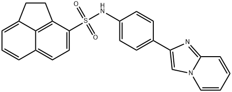 N-(4-imidazo[1,2-a]pyridin-2-ylphenyl)-1,2-dihydro-3-acenaphthylenesulfonamide 구조식 이미지