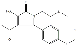 4-acetyl-5-(1,3-benzodioxol-5-yl)-1-[2-(dimethylamino)ethyl]-3-hydroxy-1,5-dihydro-2H-pyrrol-2-one Structure