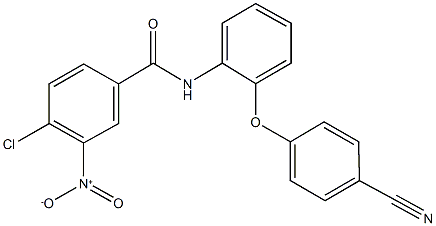 4-chloro-N-[2-(4-cyanophenoxy)phenyl]-3-nitrobenzamide Structure