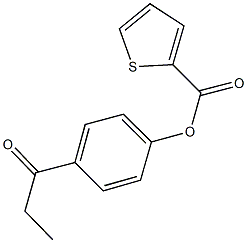 4-propionylphenyl 2-thiophenecarboxylate 구조식 이미지