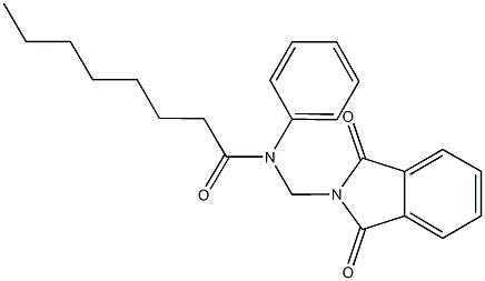 N-[(1,3-dioxo-1,3-dihydro-2H-isoindol-2-yl)methyl]-N-phenyloctanamide Structure