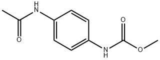 methyl 4-(acetylamino)phenylcarbamate Structure