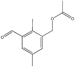 3-formyl-2,5-dimethylbenzyl acetate Structure