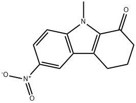 6-nitro-9-methyl-2,3,4,9-tetrahydro-1H-carbazol-1-one Structure