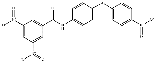 3,5-bisnitro-N-[4-({4-nitrophenyl}sulfanyl)phenyl]benzamide 구조식 이미지