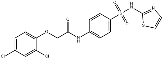 2-(2,4-dichlorophenoxy)-N-{4-[(1,3-thiazol-2-ylamino)sulfonyl]phenyl}acetamide Structure