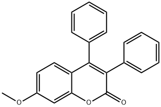 7-methoxy-3,4-diphenyl-2H-chromen-2-one 구조식 이미지