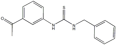 N-(3-acetylphenyl)-N'-benzylthiourea Structure