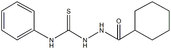 2-(cyclohexylcarbonyl)-N-phenylhydrazinecarbothioamide 구조식 이미지