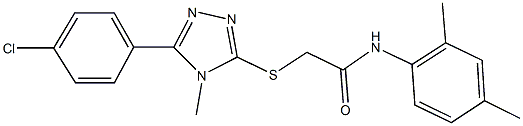 2-{[5-(4-chlorophenyl)-4-methyl-4H-1,2,4-triazol-3-yl]sulfanyl}-N-(2,4-dimethylphenyl)acetamide Structure