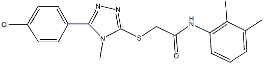 2-{[5-(4-chlorophenyl)-4-methyl-4H-1,2,4-triazol-3-yl]sulfanyl}-N-(2,3-dimethylphenyl)acetamide Structure
