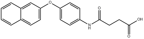 4-[4-(2-naphthyloxy)anilino]-4-oxobutanoic acid Structure