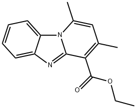 ethyl 1,3-dimethylpyrido[1,2-a]benzimidazole-4-carboxylate 구조식 이미지