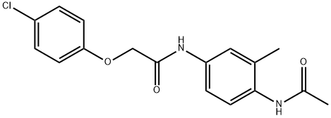 N-[4-(acetylamino)-3-methylphenyl]-2-(4-chlorophenoxy)acetamide Structure