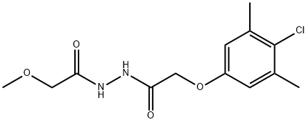 2-(4-chloro-3,5-dimethylphenoxy)-N'-(methoxyacetyl)acetohydrazide Structure
