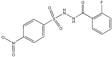 N'-(2-fluorobenzoyl)-4-nitrobenzenesulfonohydrazide Structure