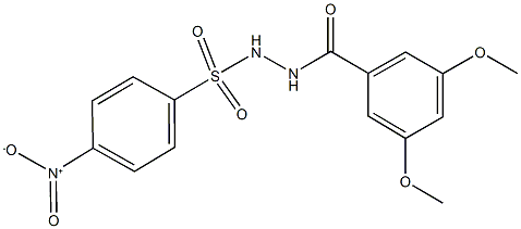 N'-(3,5-dimethoxybenzoyl)-4-nitrobenzenesulfonohydrazide 구조식 이미지