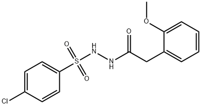 4-chloro-N'-[(2-methoxyphenyl)acetyl]benzenesulfonohydrazide Structure