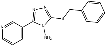 3-(benzylsulfanyl)-5-pyridin-3-yl-4H-1,2,4-triazol-4-amine Structure