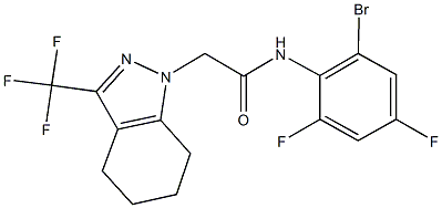 N-(2-bromo-4,6-difluorophenyl)-2-[3-(trifluoromethyl)-4,5,6,7-tetrahydro-1H-indazol-1-yl]acetamide Structure