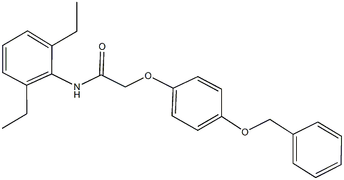 2-[4-(benzyloxy)phenoxy]-N-(2,6-diethylphenyl)acetamide Structure