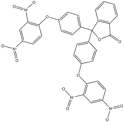 3,3-bis(4-{2,4-bisnitrophenoxy}phenyl)-2-benzofuran-1(3H)-one Structure
