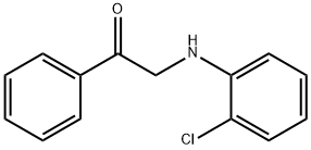 2-(2-chloroanilino)-1-phenylethanone 구조식 이미지