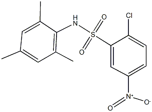 2-chloro-5-nitro-N-mesitylbenzenesulfonamide Structure