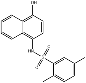 N-(4-hydroxy-1-naphthyl)-2,5-dimethylbenzenesulfonamide Structure